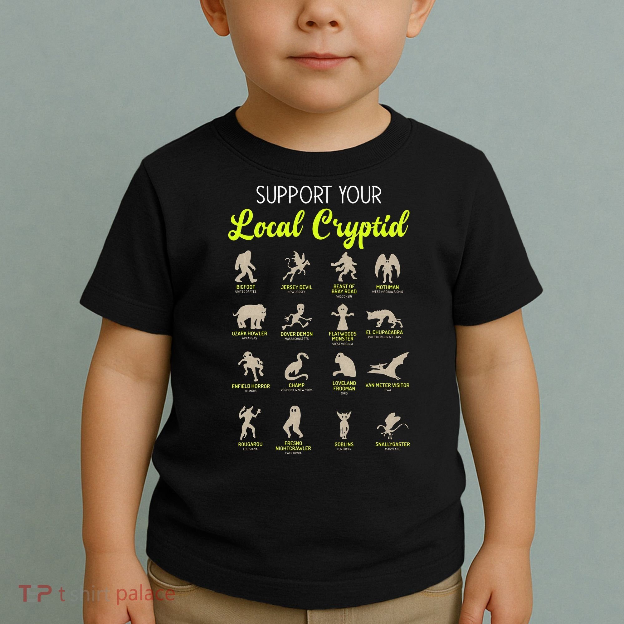 Funny Cryptozoology Support Your Local Cryptid Research Team Toddler T-Shirt