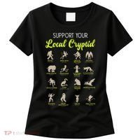 Funny Cryptozoology Support Your Local Cryptid Research Team Women's T-Shirt thumb 0