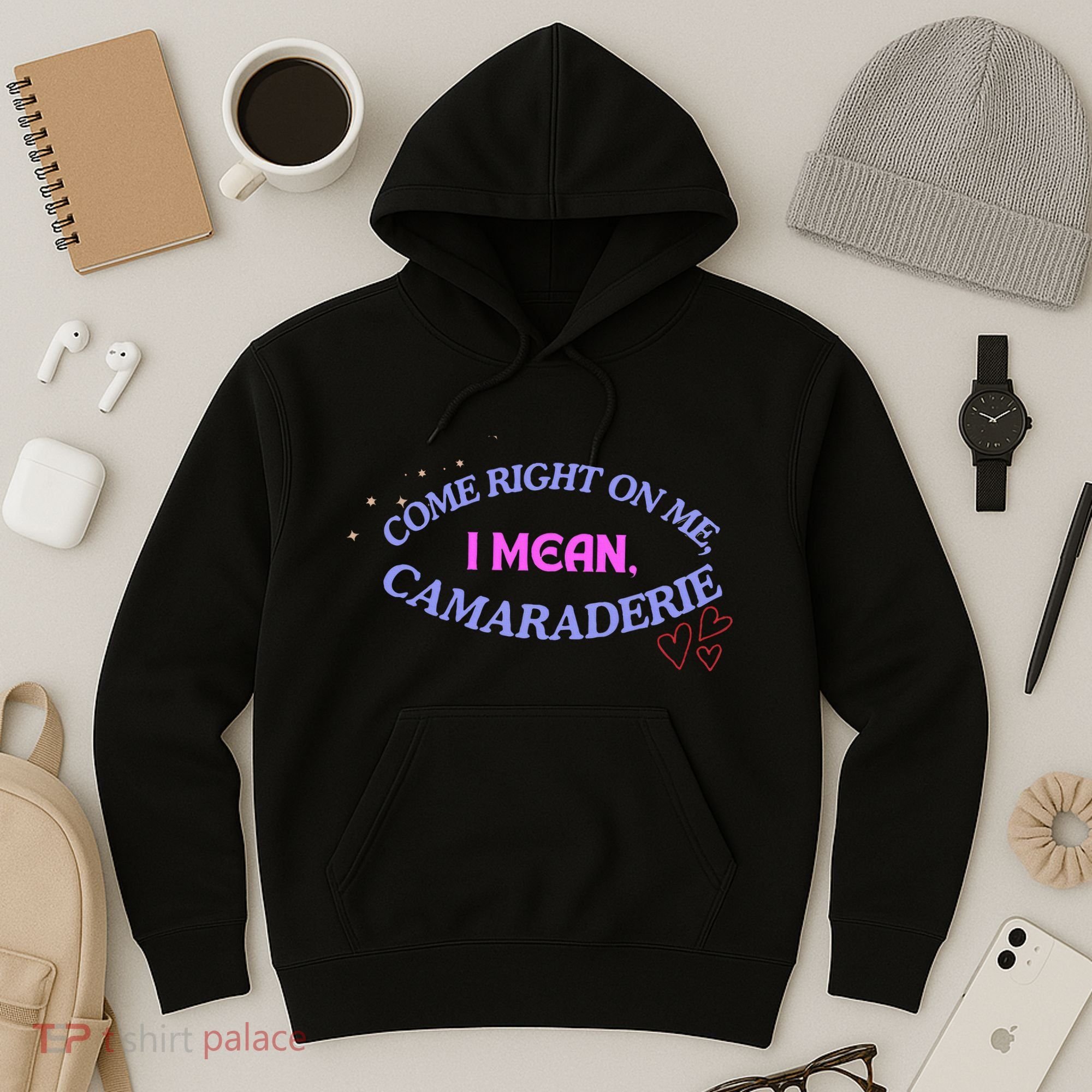 Funny Camaraderie Spelling Come Right On Me Hoodie