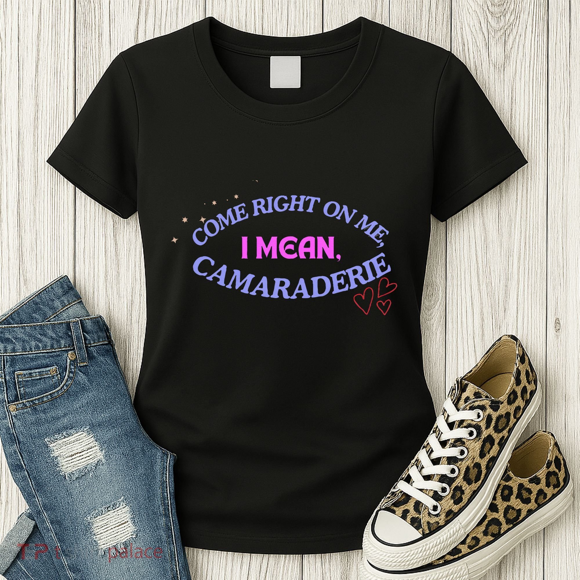 Funny Camaraderie Spelling Come Right On Me Women's T-Shirt