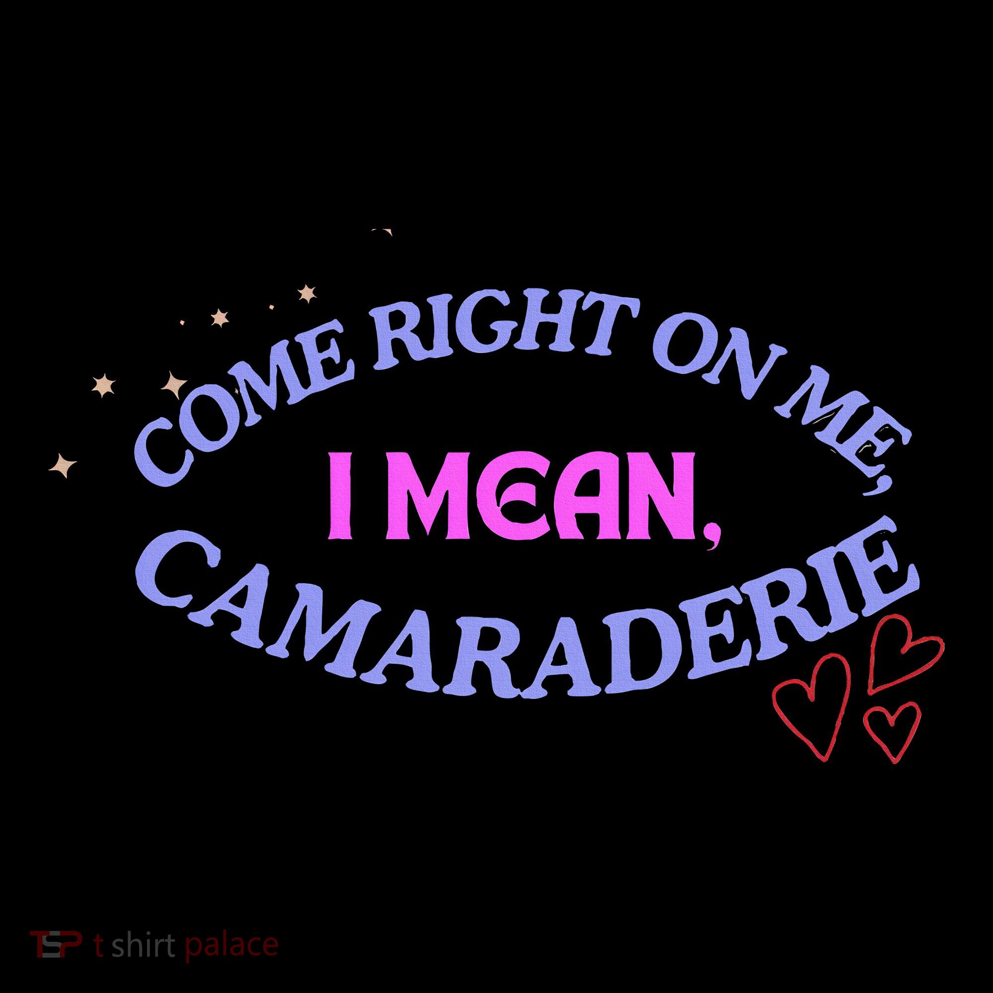 Funny Camaraderie Spelling Come Right On Me Women's T-Shirt