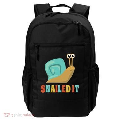 Funny Cute Snail Lover Snails Gift Snailed It Gift Backpack