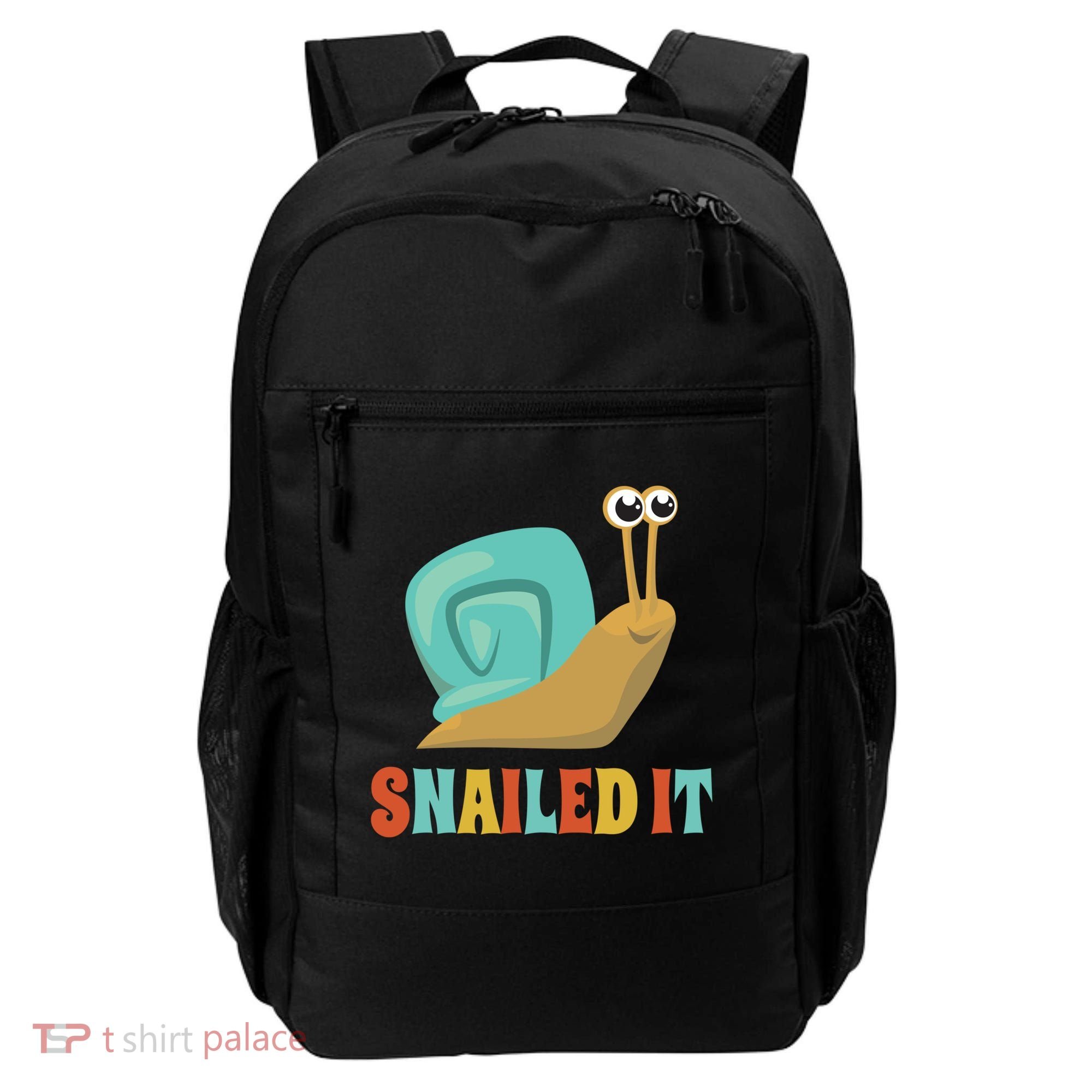 Funny Cute Snail Lover Snails Gift Snailed It Gift Backpack