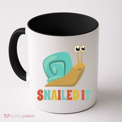 Funny Cute Snail Lover Snails Gift Snailed It Gift Coffee Mug