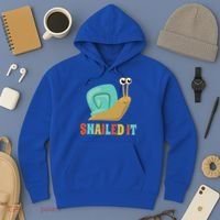 Funny Cute Snail Lover Snails Gift Snailed It Gift Hoodie thumb 3
