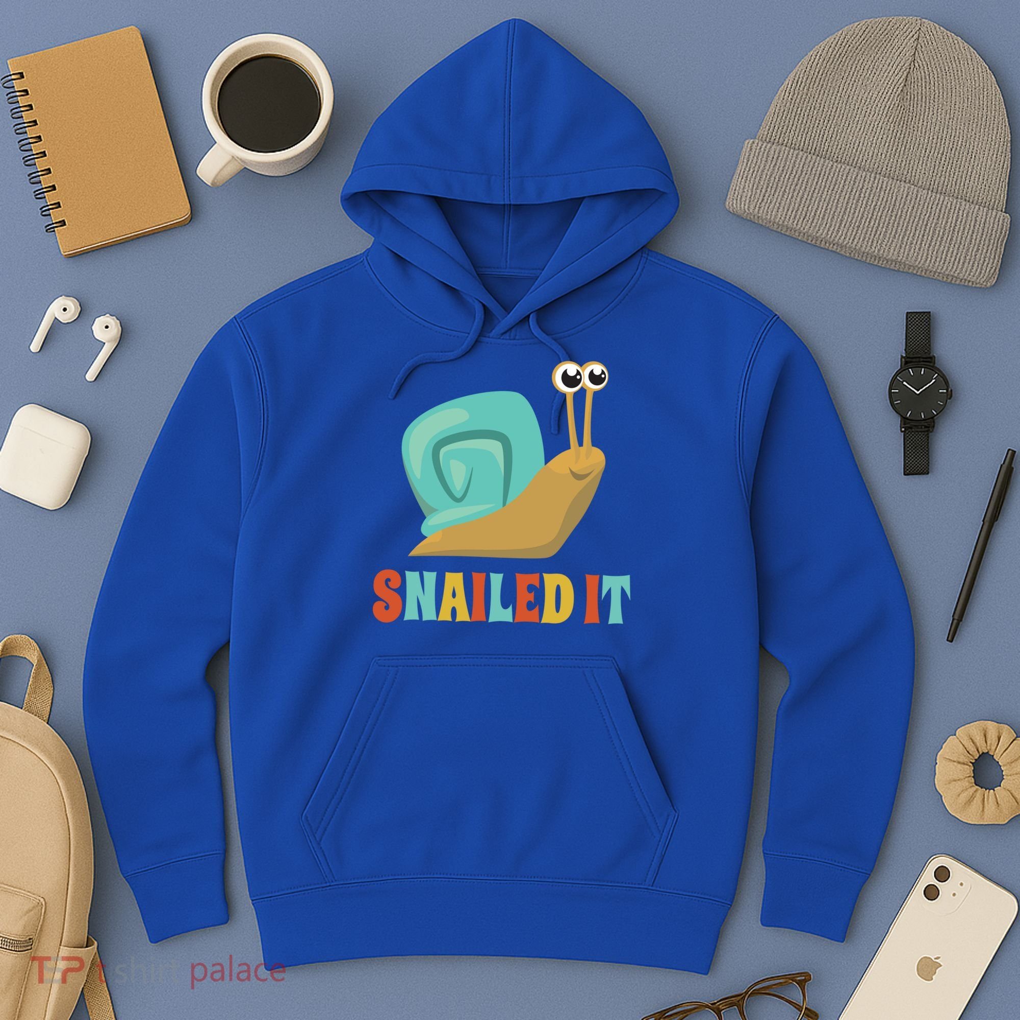 Funny Cute Snail Lover Snails Gift Snailed It Gift Hoodie