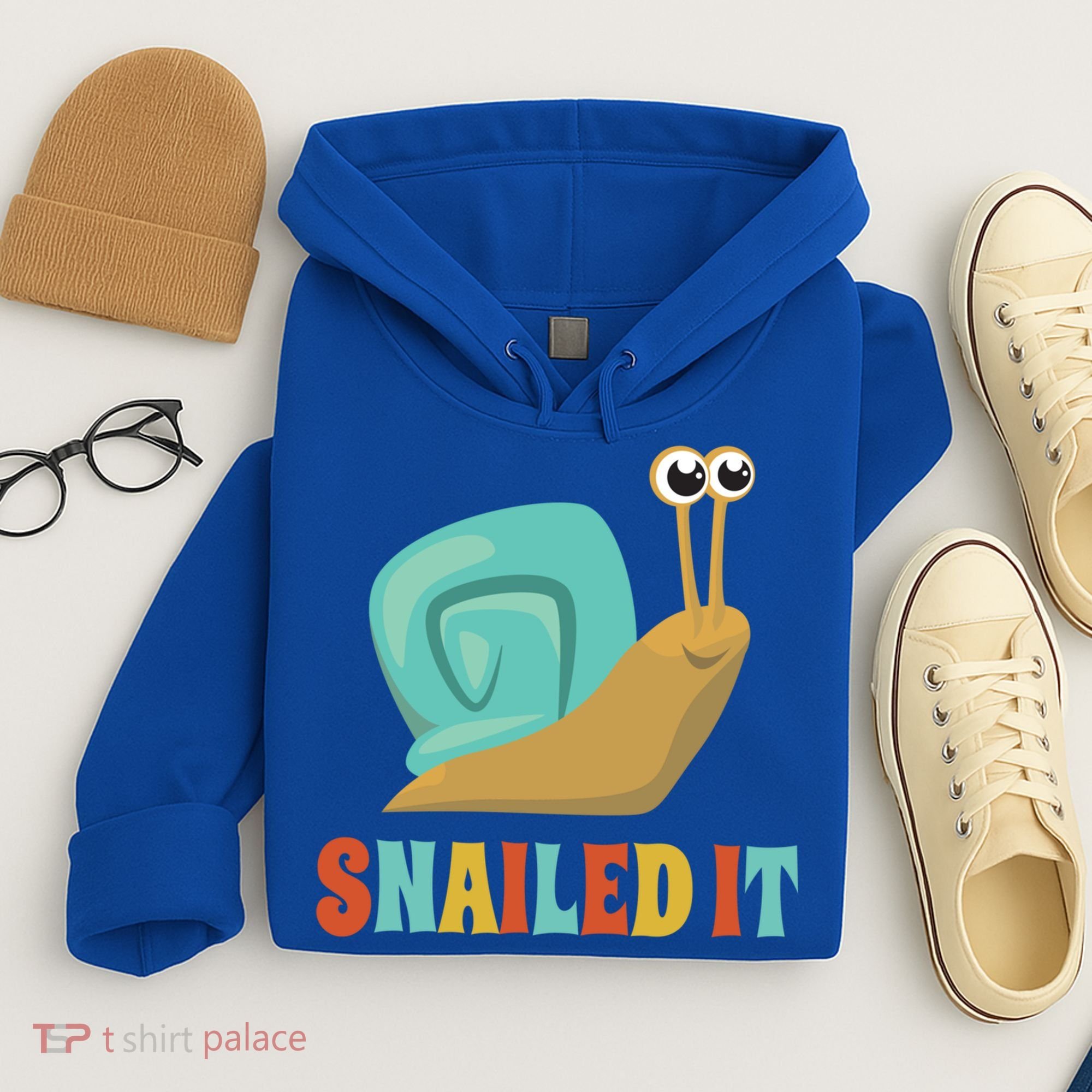 Funny Cute Snail Lover Snails Gift Snailed It Gift Hoodie