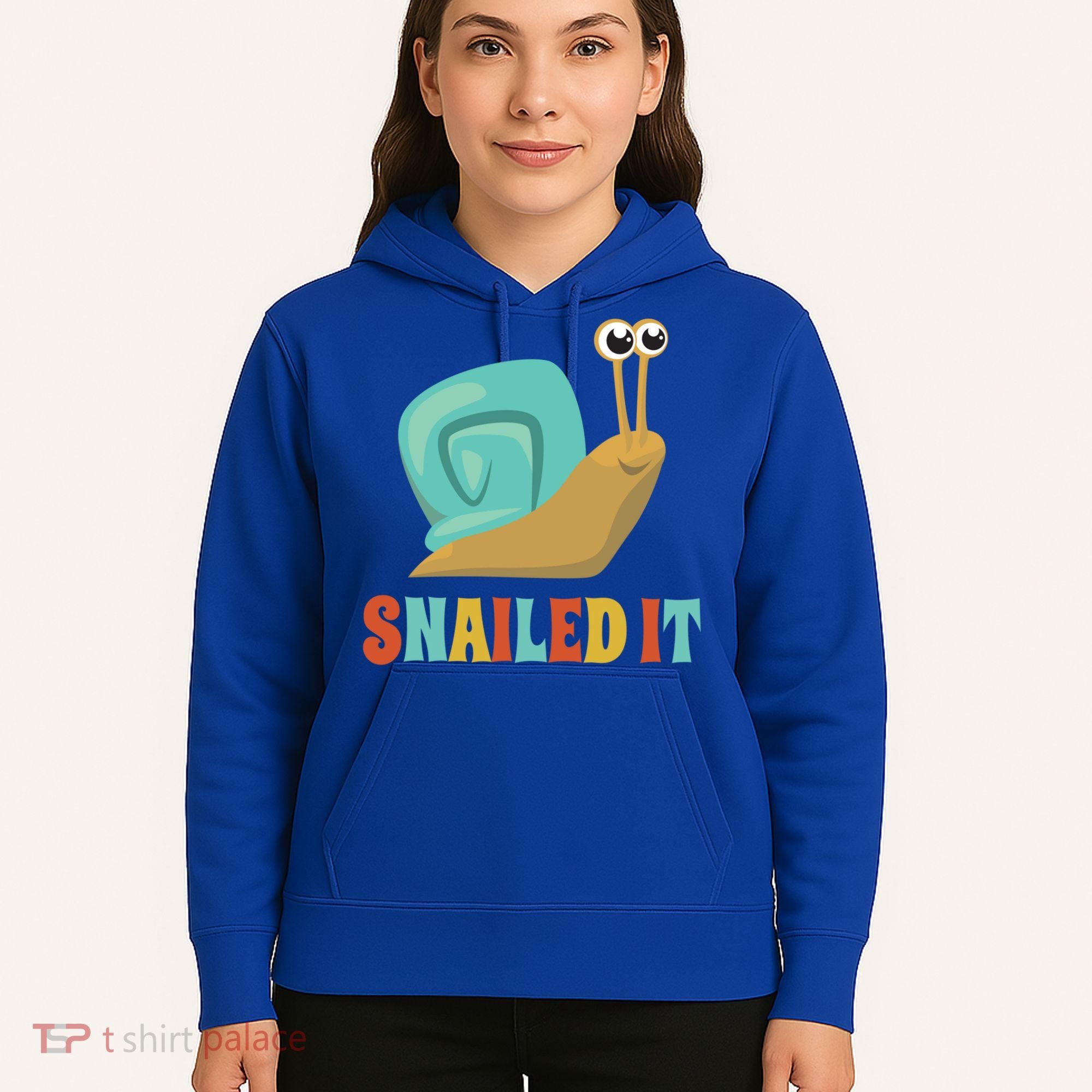Funny Cute Snail Lover Snails Gift Snailed It Gift Hoodie