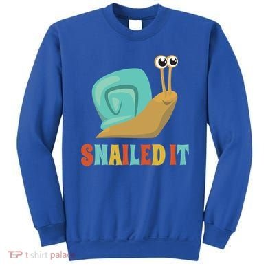 Funny Cute Snail Lover Snails Gift Snailed It Gift Sweatshirt