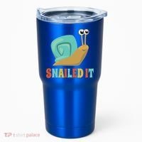 Funny Cute Snail Lover Snails Gift Snailed It Gift Tumbler thumb 0