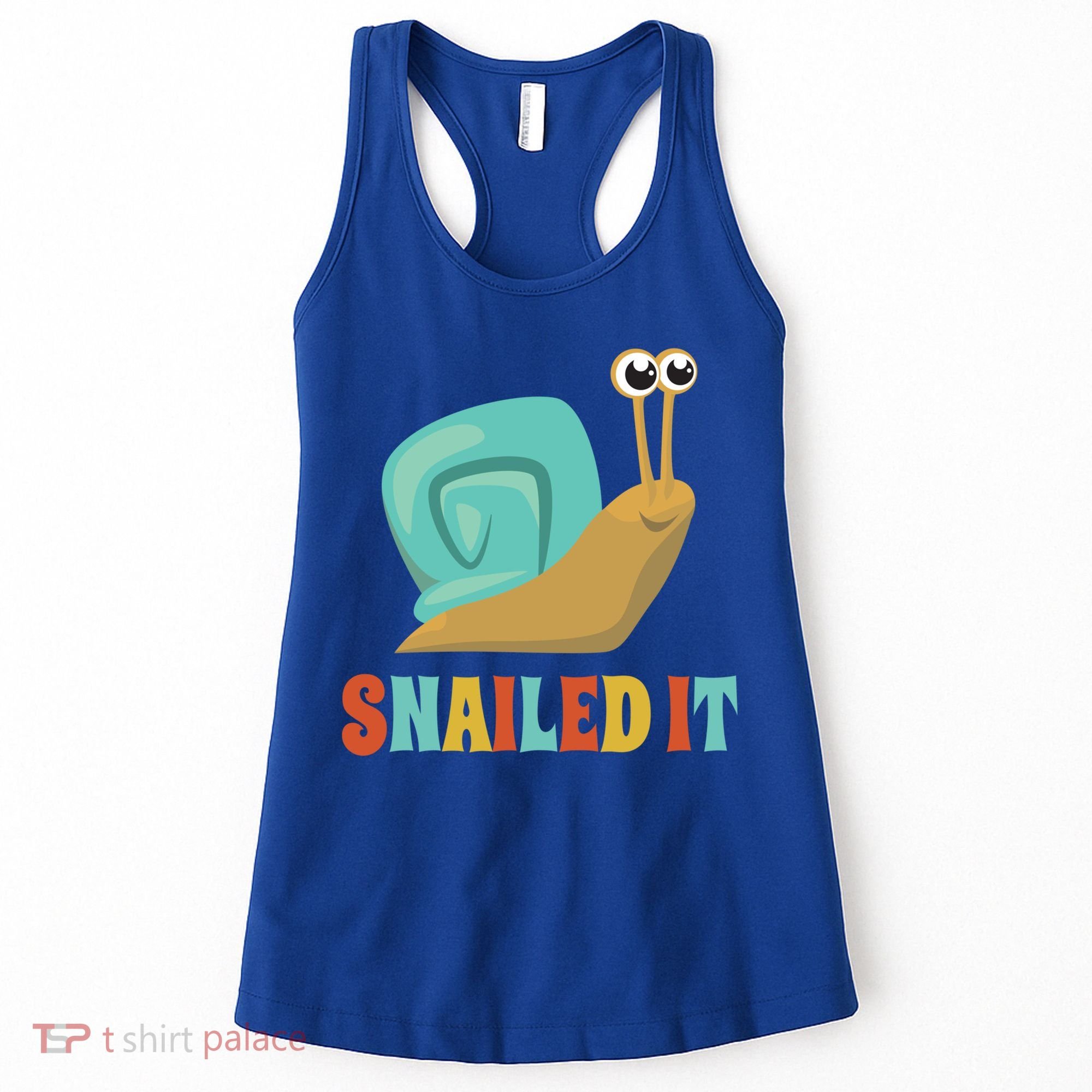 Funny Cute Snail Lover Snails Gift Snailed It Gift Women's Tank Top