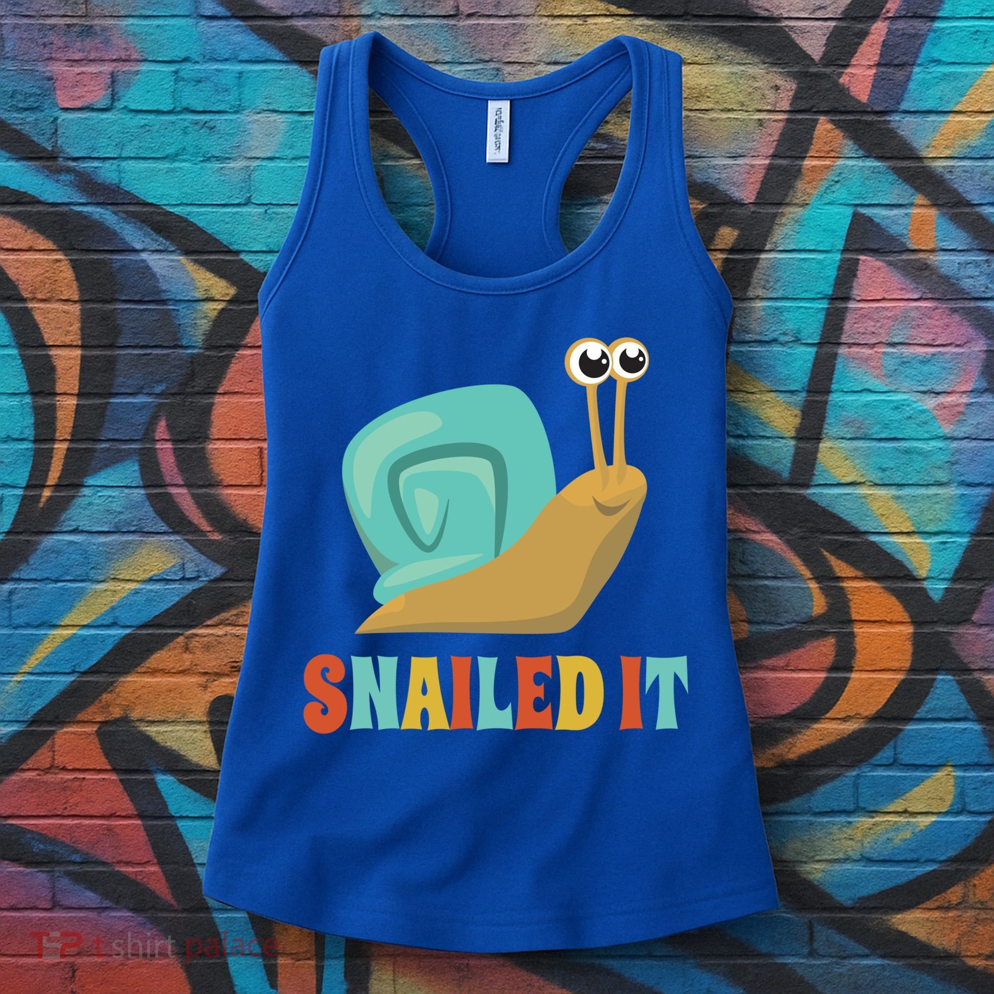 Funny Cute Snail Lover Snails Gift Snailed It Gift Women's Tank Top