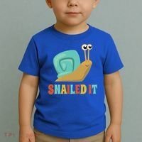 Funny Cute Snail Lover Snails Gift Snailed It Gift Toddler T-Shirt thumb 2