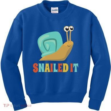 Funny Cute Snail Lover Snails Gift Snailed It Gift Kids Sweatshirt