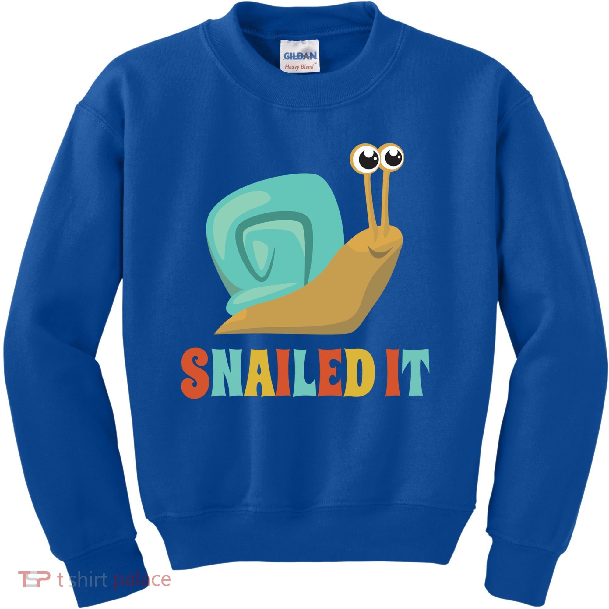 Funny Cute Snail Lover Snails Gift Snailed It Gift Kids Sweatshirt