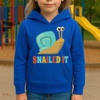 Funny Cute Snail Lover Snails Gift Snailed It Gift Kids Hoodie thumb 3