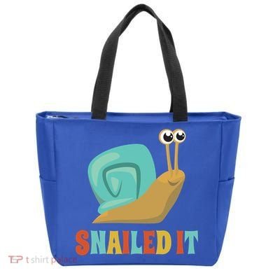 Funny Cute Snail Lover Snails Gift Snailed It Gift Tote Bag