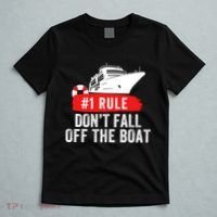 Funny Cruise Ship Rule #1 DonT Fall Off The Boat Funny Cruise Ship Meme T-Shirt thumb 5