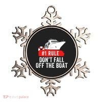 Funny Cruise Ship Rule #1 DonT Fall Off The Boat Funny Cruise Ship Meme Ornament thumb 0