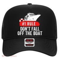 Funny Cruise Ship Rule #1 DonT Fall Off The Boat Funny Cruise Ship Meme Hat thumb 0