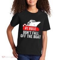 Funny Cruise Ship Rule #1 DonT Fall Off The Boat Funny Cruise Ship Meme Kids T-Shirt thumb 2