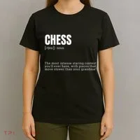 Funny Chess Staring Contest Champion Definition T-Shirt thumb 4