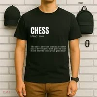 Funny Chess Staring Contest Champion Definition T-Shirt thumb 6