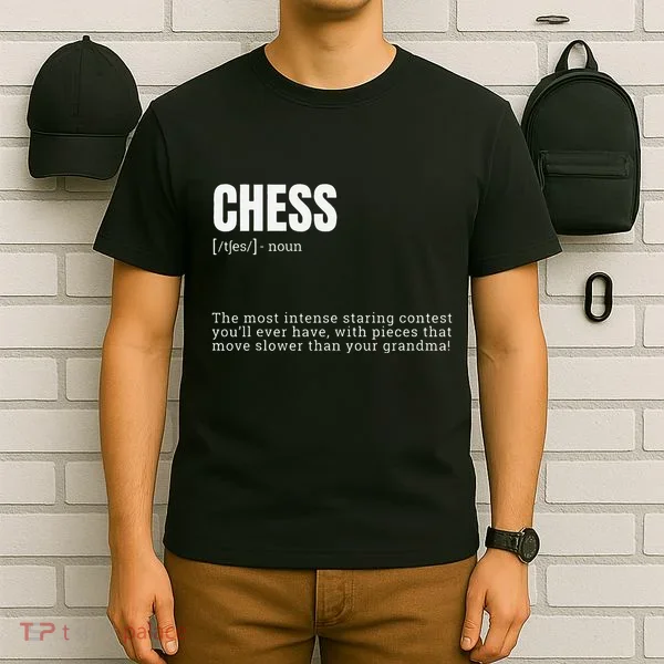 Funny Chess Staring Contest Champion Definition T-Shirt