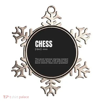Funny Chess Staring Contest Champion Definition Ornament