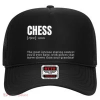 Funny Chess Staring Contest Champion Definition Hat thumb 0