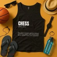 Funny Chess Staring Contest Champion Definition Tank Top thumb 4