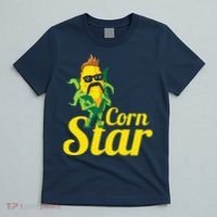 Funny Corn Star Sunglasses Mustache Maize T-Shirt thumb 5