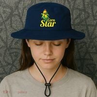 Funny Corn Star Sunglasses Mustache Maize Bucket Hat thumb 3