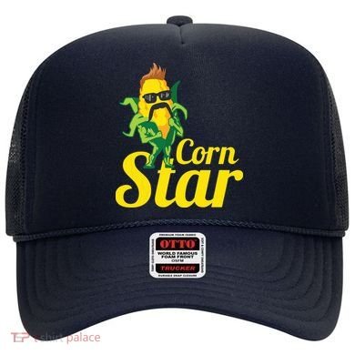 Funny Corn Star Sunglasses Mustache Maize Hat