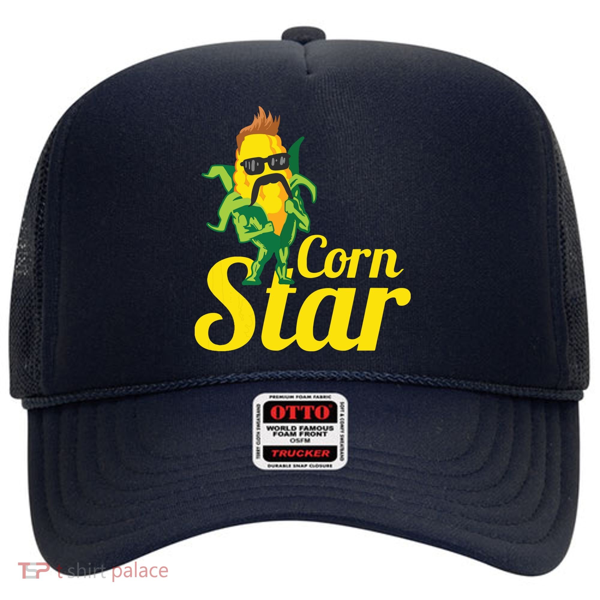 Funny Corn Star Sunglasses Mustache Maize Hat