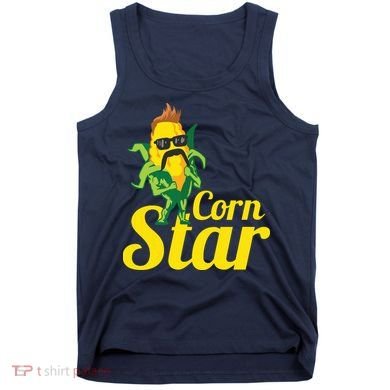 Funny Corn Star Sunglasses Mustache Maize Tank Top