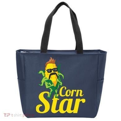 Funny Corn Star Sunglasses Mustache Maize Tote Bag