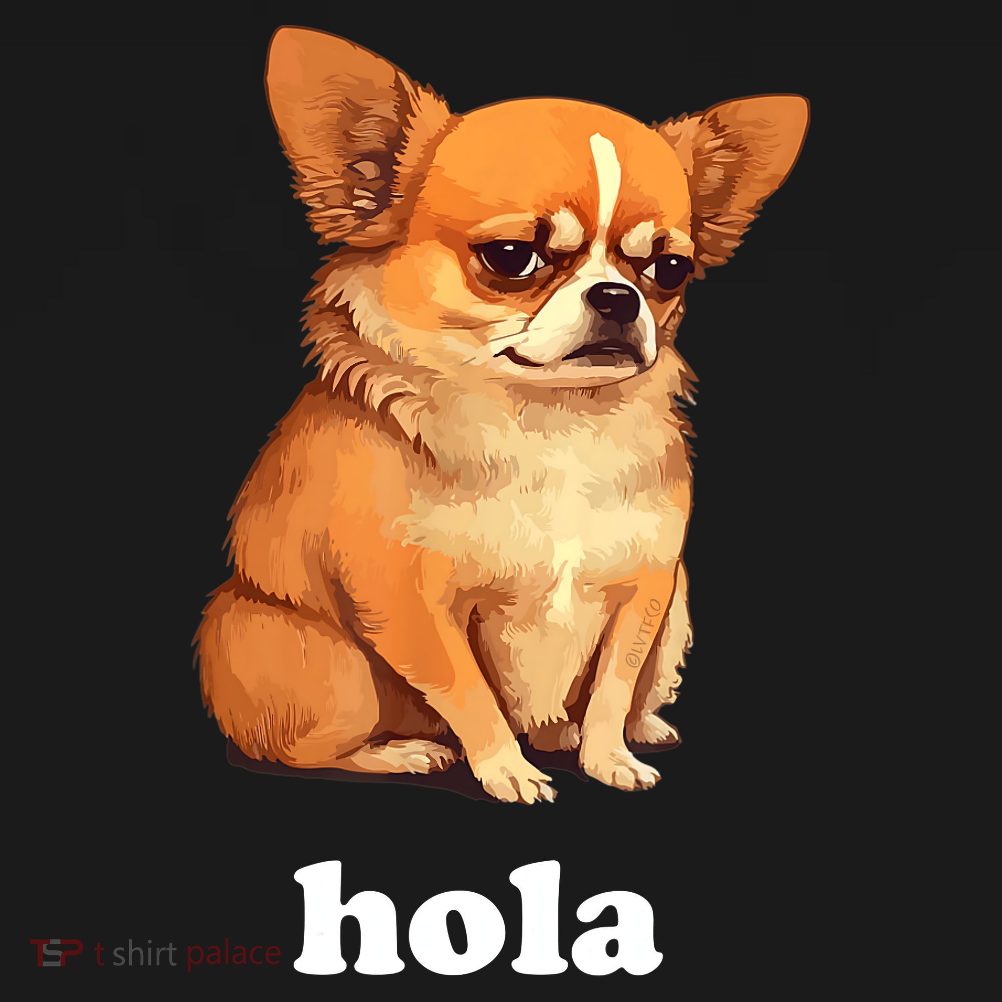 Funny Chihuahua speaks Spanish – Hi (Hola) Ornament