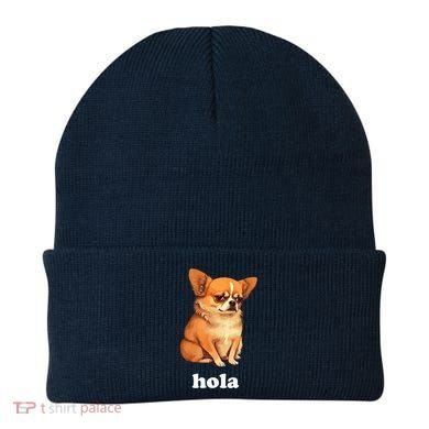 Funny Chihuahua speaks Spanish – Hi (Hola) Beanie