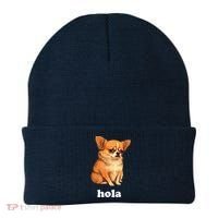 Funny Chihuahua speaks Spanish – Hi (Hola) Beanie thumb 0