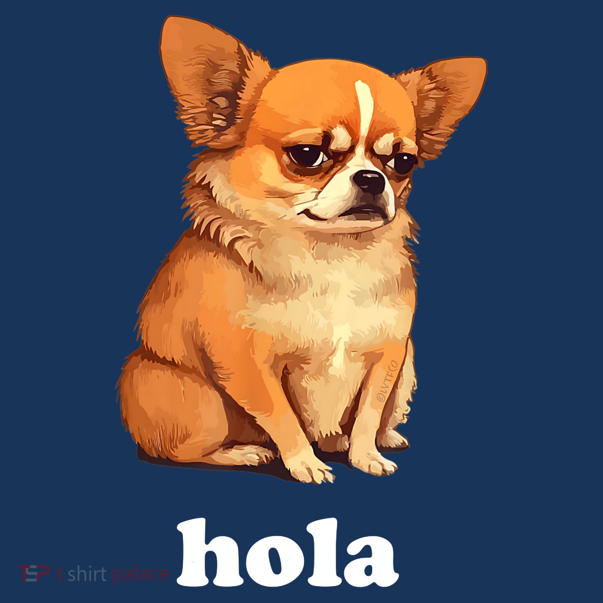 Funny Chihuahua speaks Spanish – Hi (Hola) Women's Hoodie