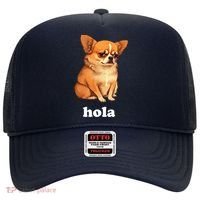 Funny Chihuahua speaks Spanish – Hi (Hola) Hat thumb 0