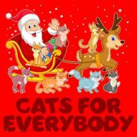 Funny Christmas Santa Claus Cats For Everybody Santa Hat thumb 1