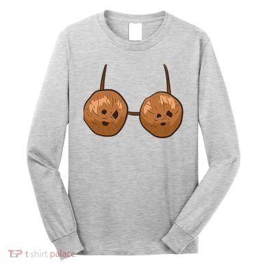 Funny Coconut Summer Coconuts Bra Halloween Long Sleeve Shirt