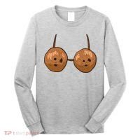 Funny Coconut Summer Coconuts Bra Halloween Long Sleeve Shirt thumb 0