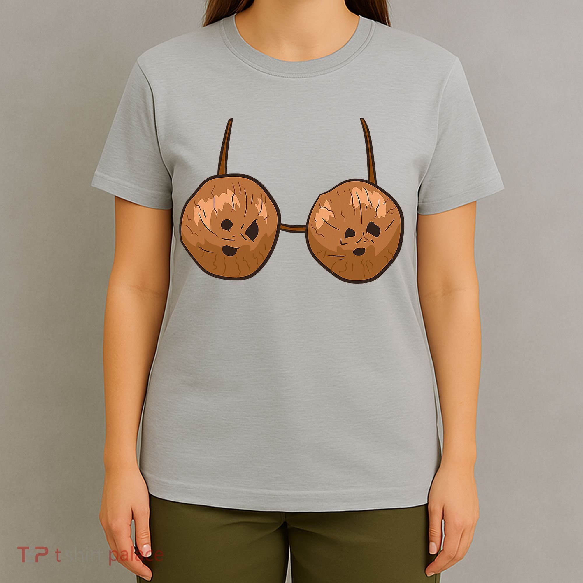 Funny Coconut Summer Coconuts Bra Halloween T-Shirt