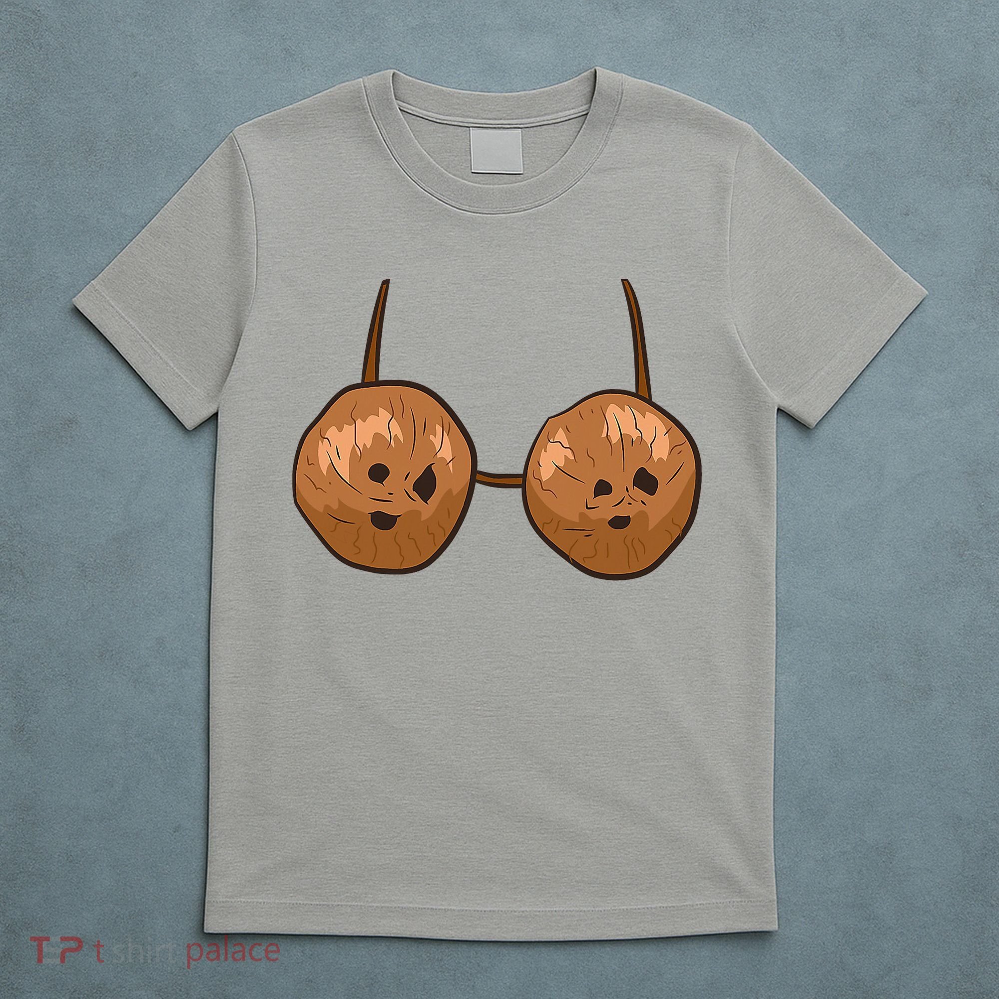 Funny Coconut Summer Coconuts Bra Halloween T-Shirt