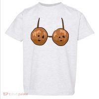 Funny Coconut Summer Coconuts Bra Halloween Toddler T-Shirt thumb 0