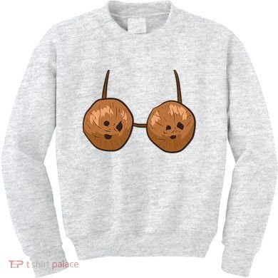Funny Coconut Summer Coconuts Bra Halloween Kids Sweatshirt