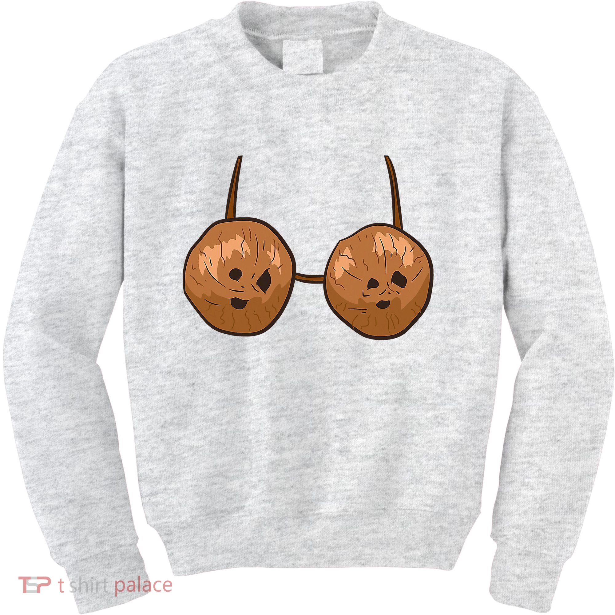 Funny Coconut Summer Coconuts Bra Halloween Kids Sweatshirt